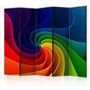 Divisorio per sala - Girandola colorata, 5 pezzi - 225x172 cm