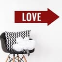 Adesivo Murale freccia love