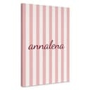 Stampe su tela personalizzabili a strisce rosa