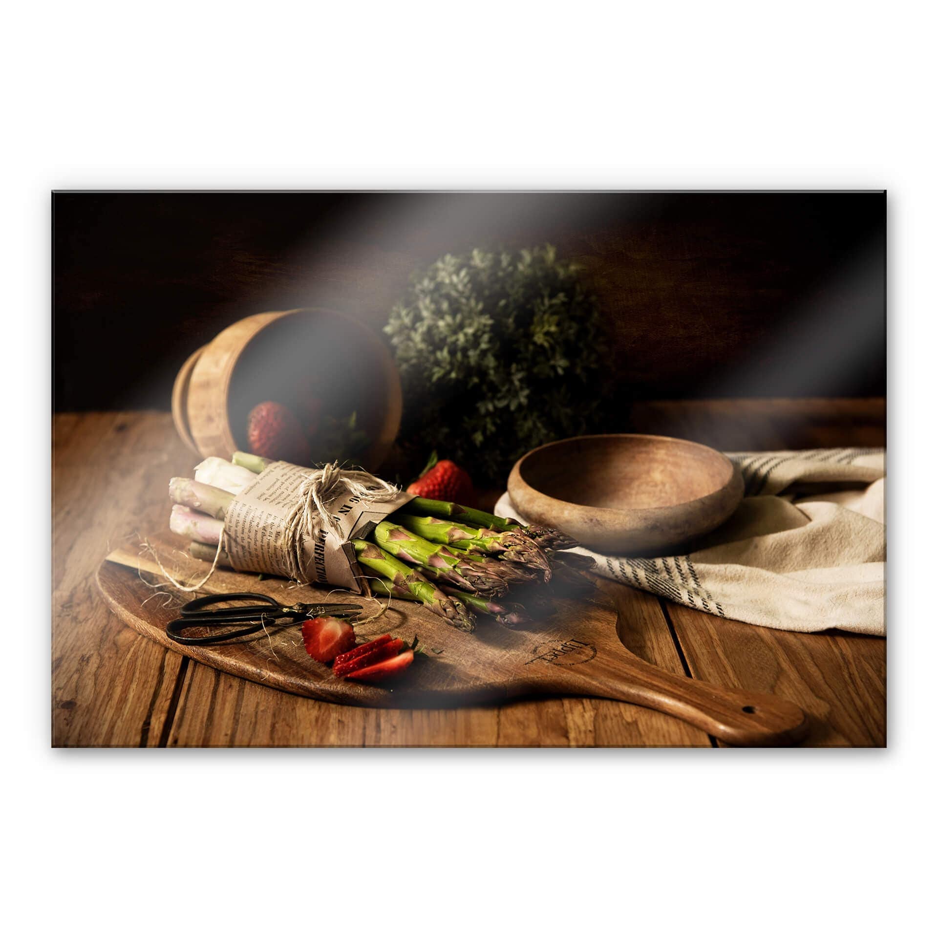 Stampa su vetro acrilico Asparagi freschi