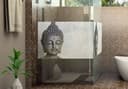 Pellicola adesiva per vetri - volto di Buddha