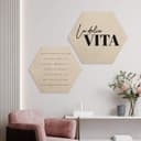 Esagono in legno La Dolce Vita