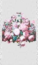 Fotomurale Floral Classic, Romantic opaco in grigio 2,70 x 1,59 m