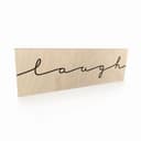 Targa in legno - Laugh