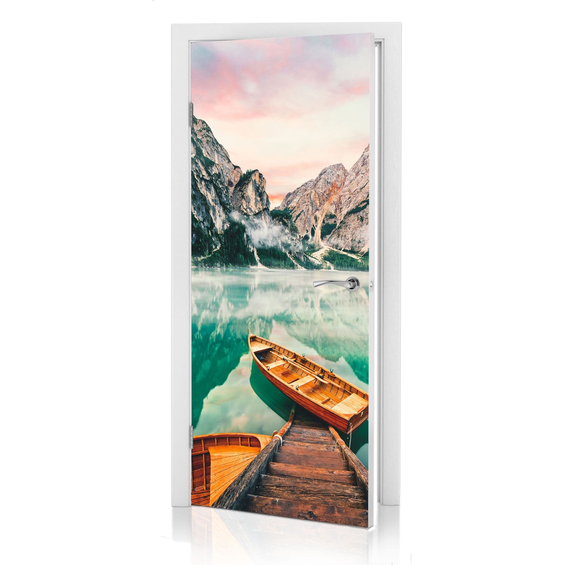 Adesivo per porta - Lago di Braies