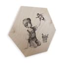 Esagoni in legno Banksy - Real Hero