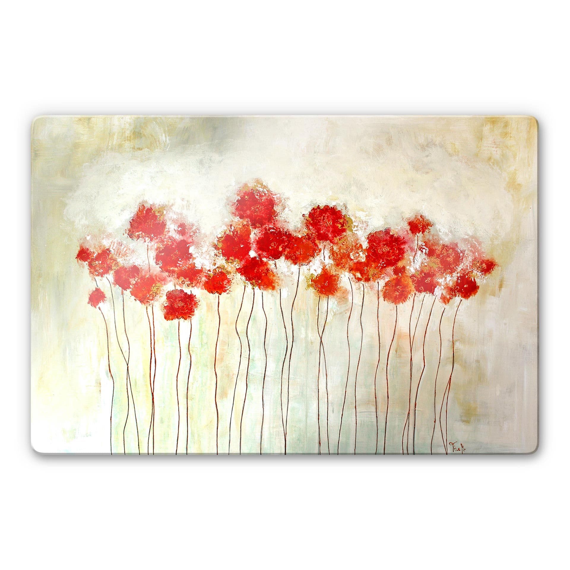 Glasbild Melz - Flowers