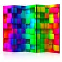Schermo divisorio - Cubi colorati, 3 pezzi