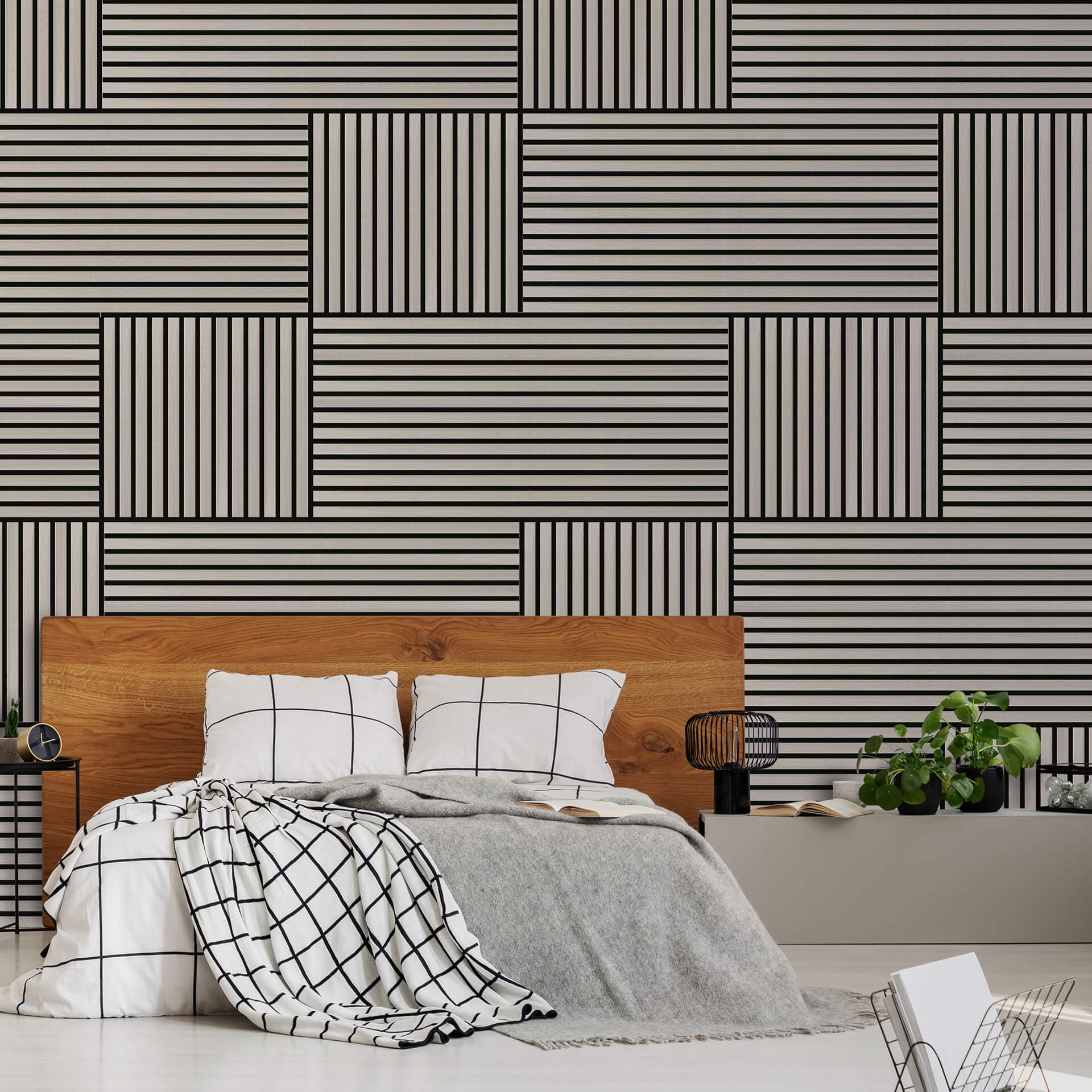 Pannello murale Jangal Modular Wall pannello acustico impiallacciato - Quercia Oulanka