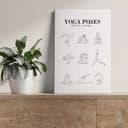 Stampa su tela - Yoga - Line Art
