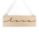 Targa in legno - Love