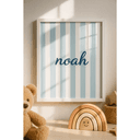 Poster personalizzabile a strisce blu