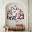Fotomurale Floral Classic, Romantic opaco in grigio 2,70 x 1,59 m