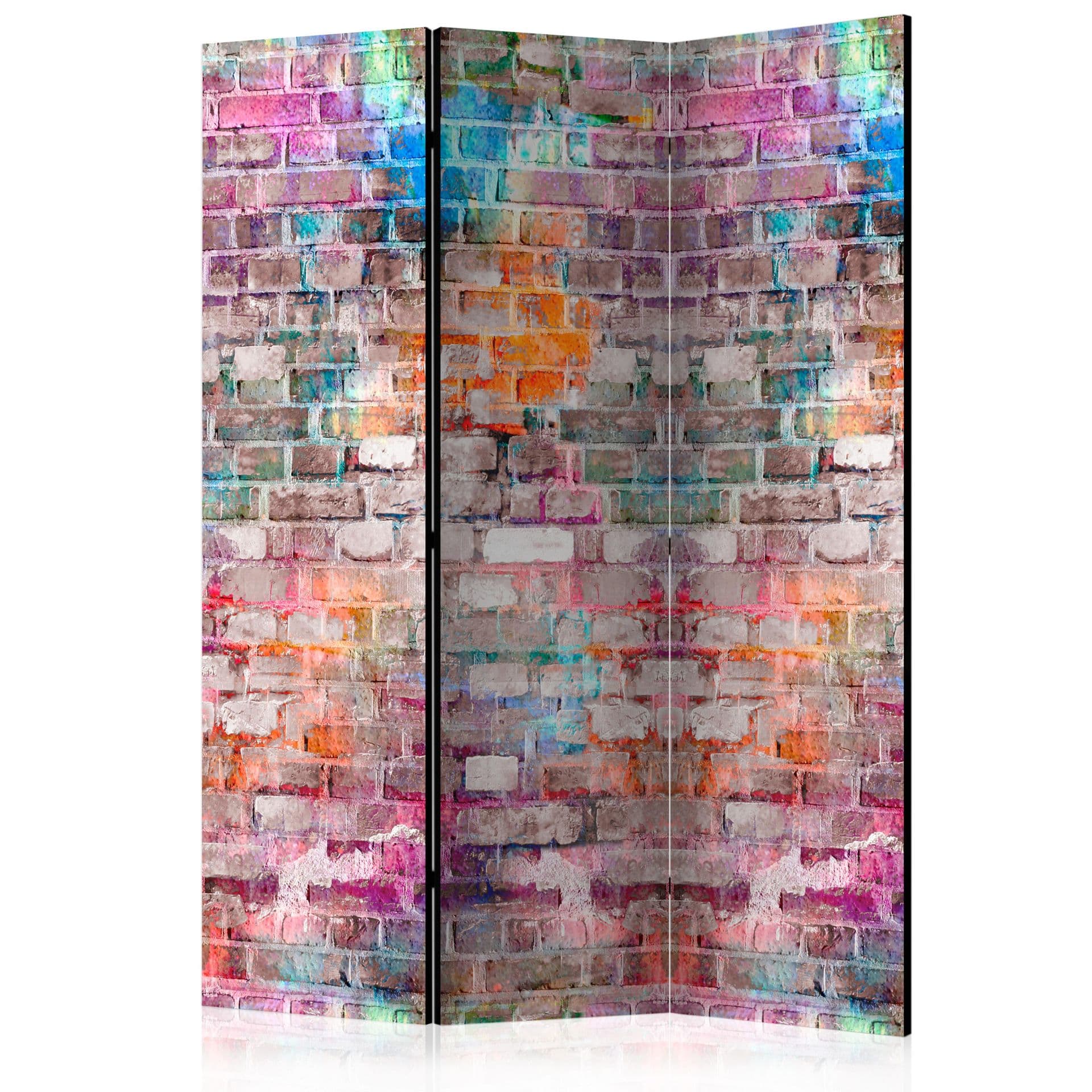 Schermo divisorio - muro arcobaleno, 3 pezzi