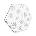 Esagoni Alu-dibond - Fiocchi di neve