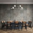Fotomurale piastrelle in cemento patchwork in grigio beige moderno 2,7 x 1,59 m