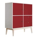 Pellicole per mobili - rosso scuro semplice