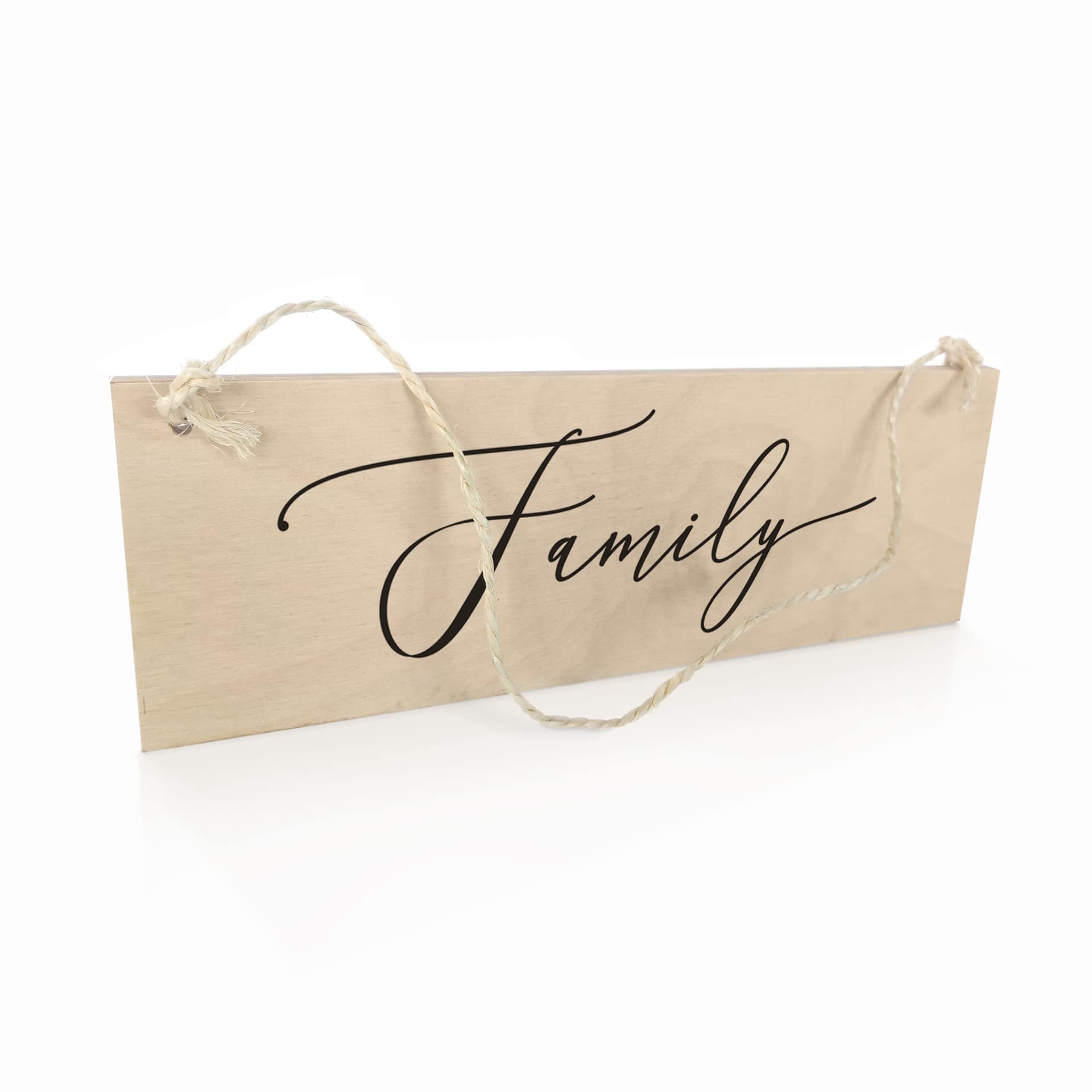 Targa in legno - Family