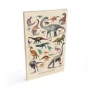 Stampa su legno Braun - Dinosauri