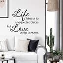 Adesivo murale - Life takes us...