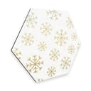Esagoni Alu-dibond - Fiocchi di neve