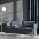 Carta da parati in tessuto non tessuto SHINY CONCRETE Elle Decoration 4, blu