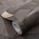 Carta da parati in tessuto non tessuto MOSAIQUE Elle Decoration 4, grigio scuro