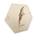 Esagono in legno Erba ornamentale No. 3