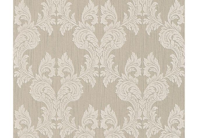 Architects Paper - carta da parati in tessuto serie "Tessuto" colore beige-grigio, bianco-grigio