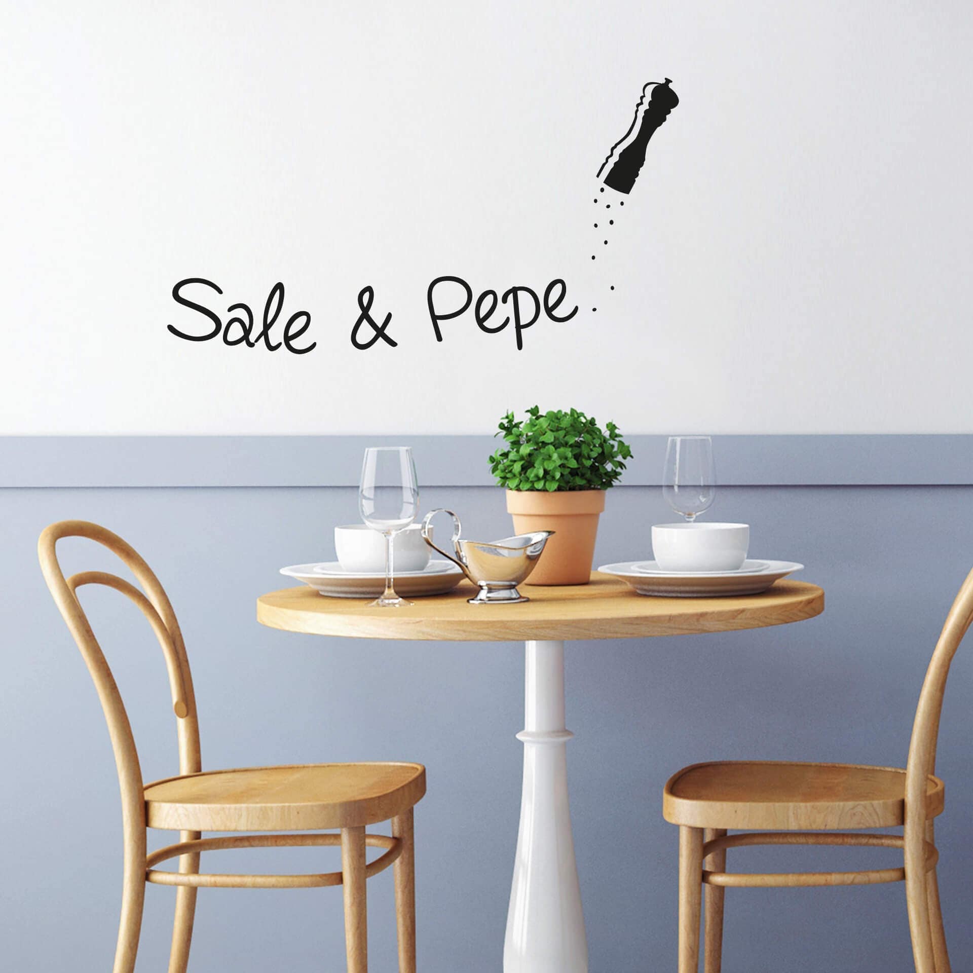 Adesivo murale – Sale e pepe