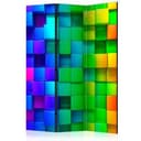 Schermo divisorio - Cubi colorati, 3 pezzi