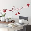 Adesivo Murale  – Love con cuori