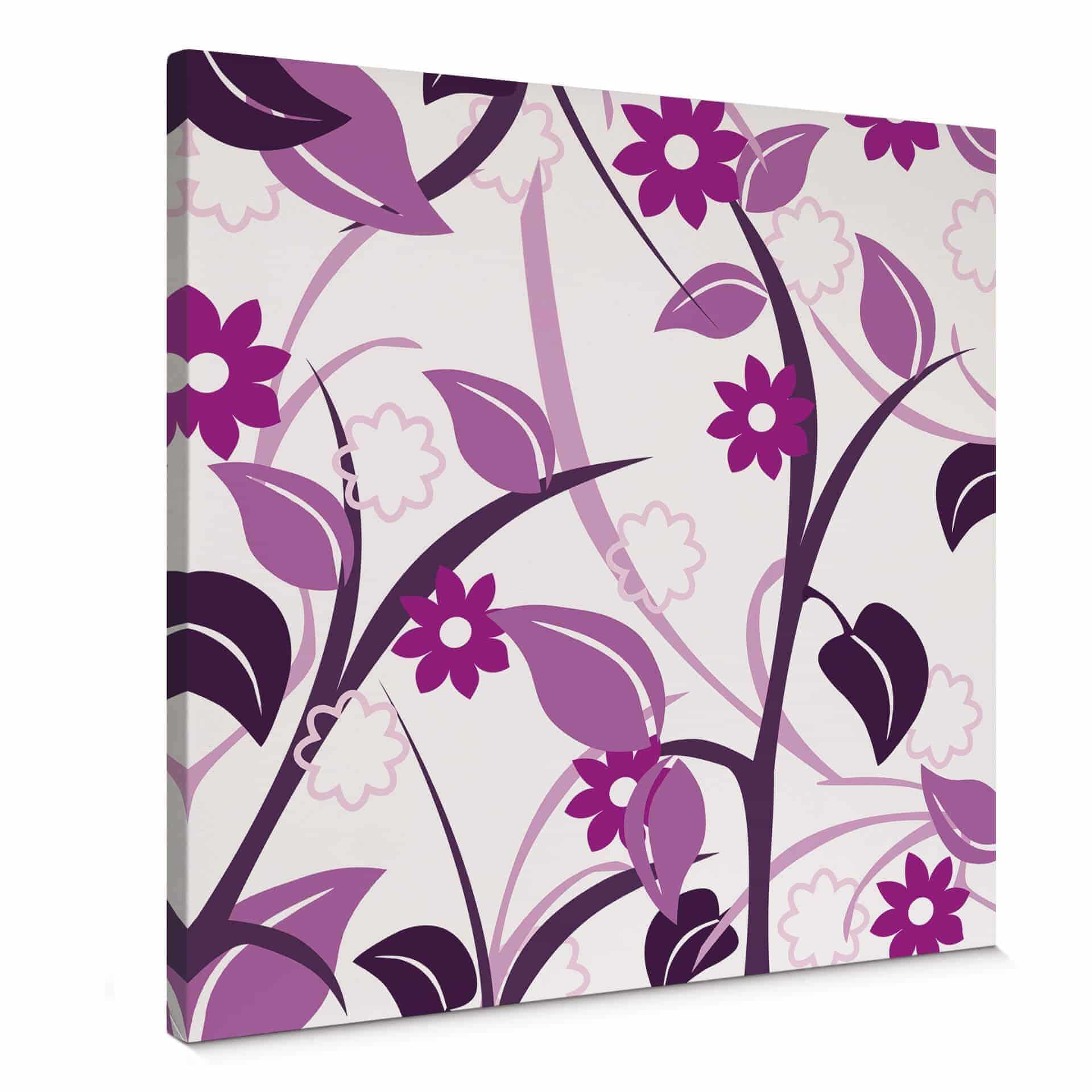 Stampa su tela - Giardino in fiore rosa