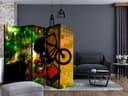 Schermo divisorio - Trucchi in bicicletta , 5 pezzi - 225x172 cm