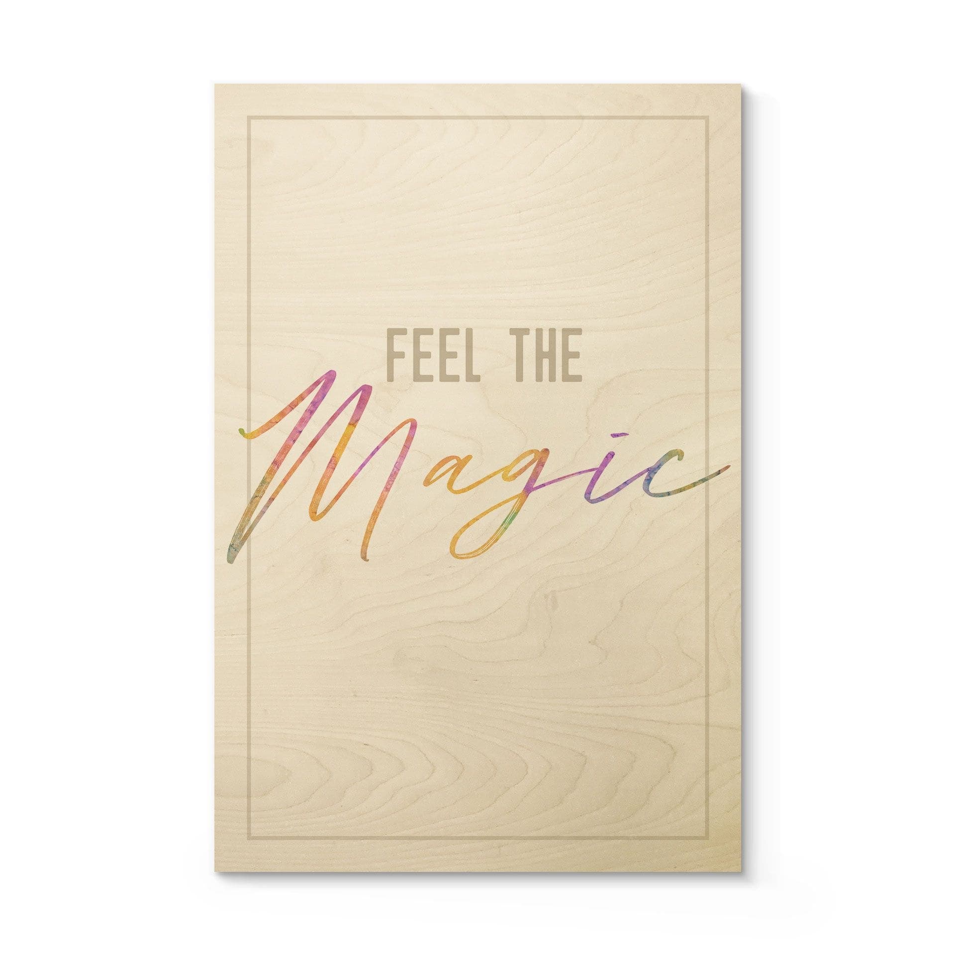 Stampa su legno Feel the magic