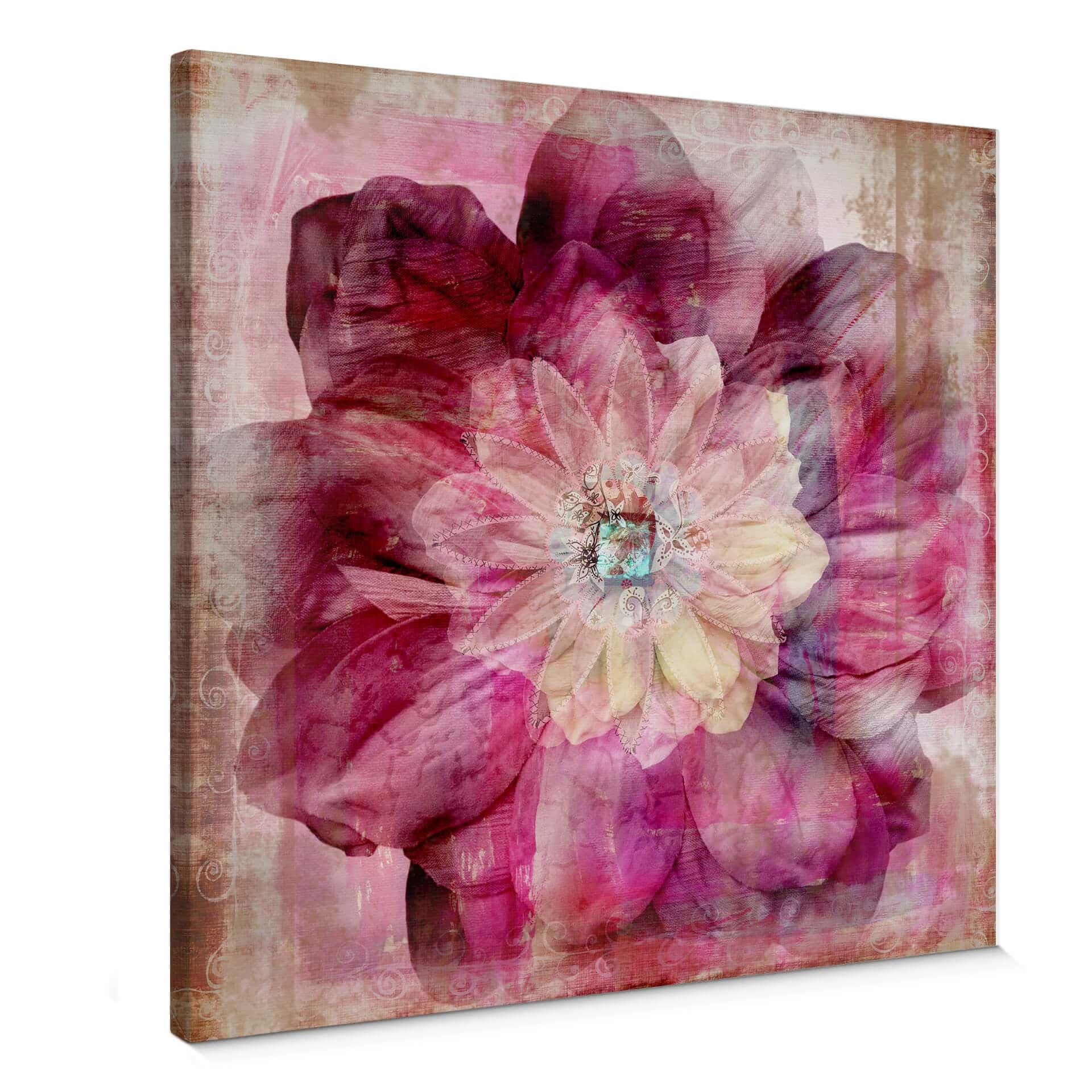 Stampa su tela - Peonia rosa