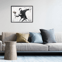 Poster Banksy - Il lanciatore di fiori