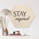 Esagono in legno Stay Inspired