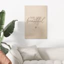 Stampa su legno You are beautiful