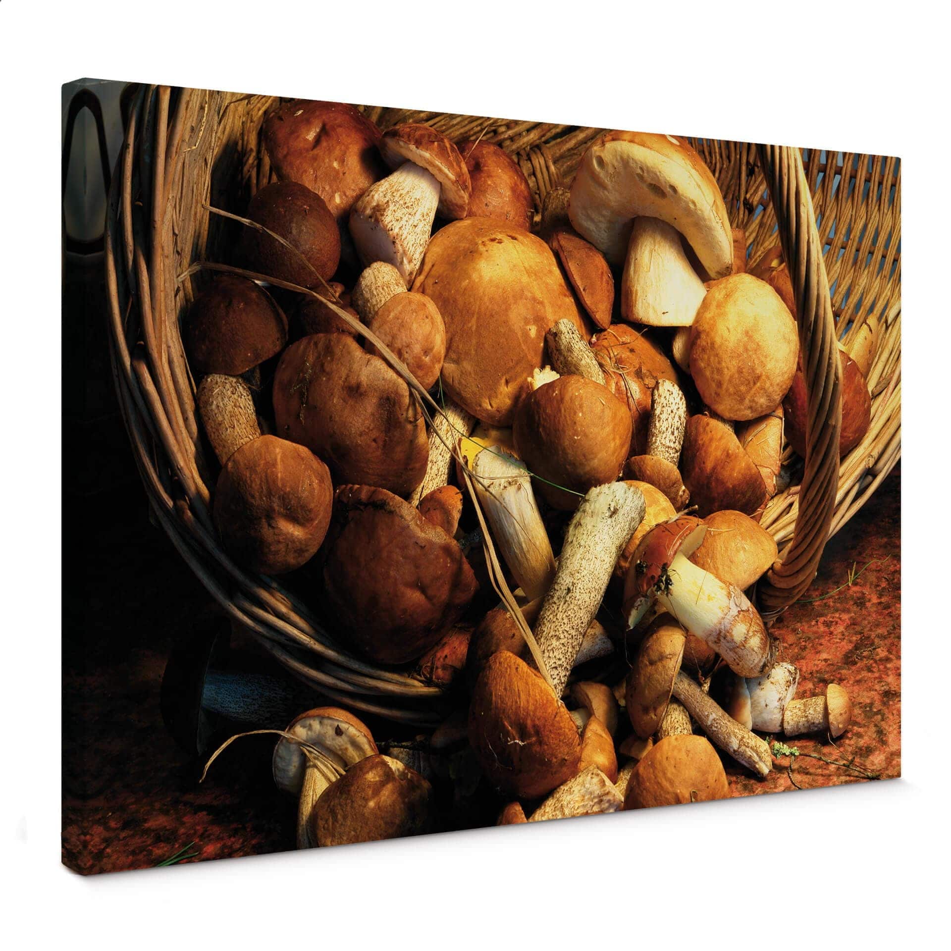 Stampa su tela - Cestino di funghi