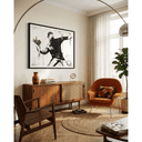 Poster Banksy - Il lanciatore di fiori