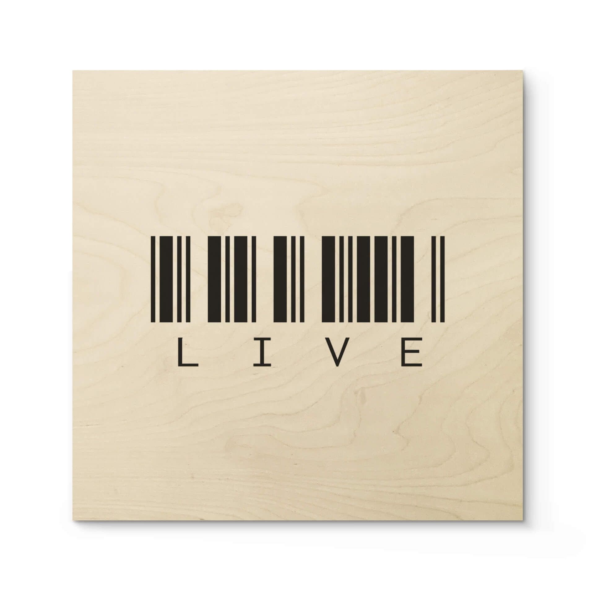 Stampa su legno - Barcode Live
