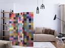 Divisorio per sala - Tavolozza di colori, 3 pezzi