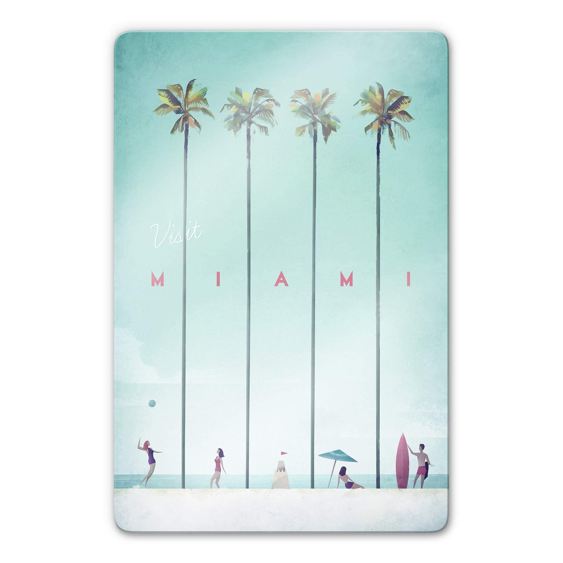 Glasbild Rivers - Miami