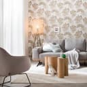 behang SCHÖNER-WOHNEN vliesbehang, bloembehang wit, beige