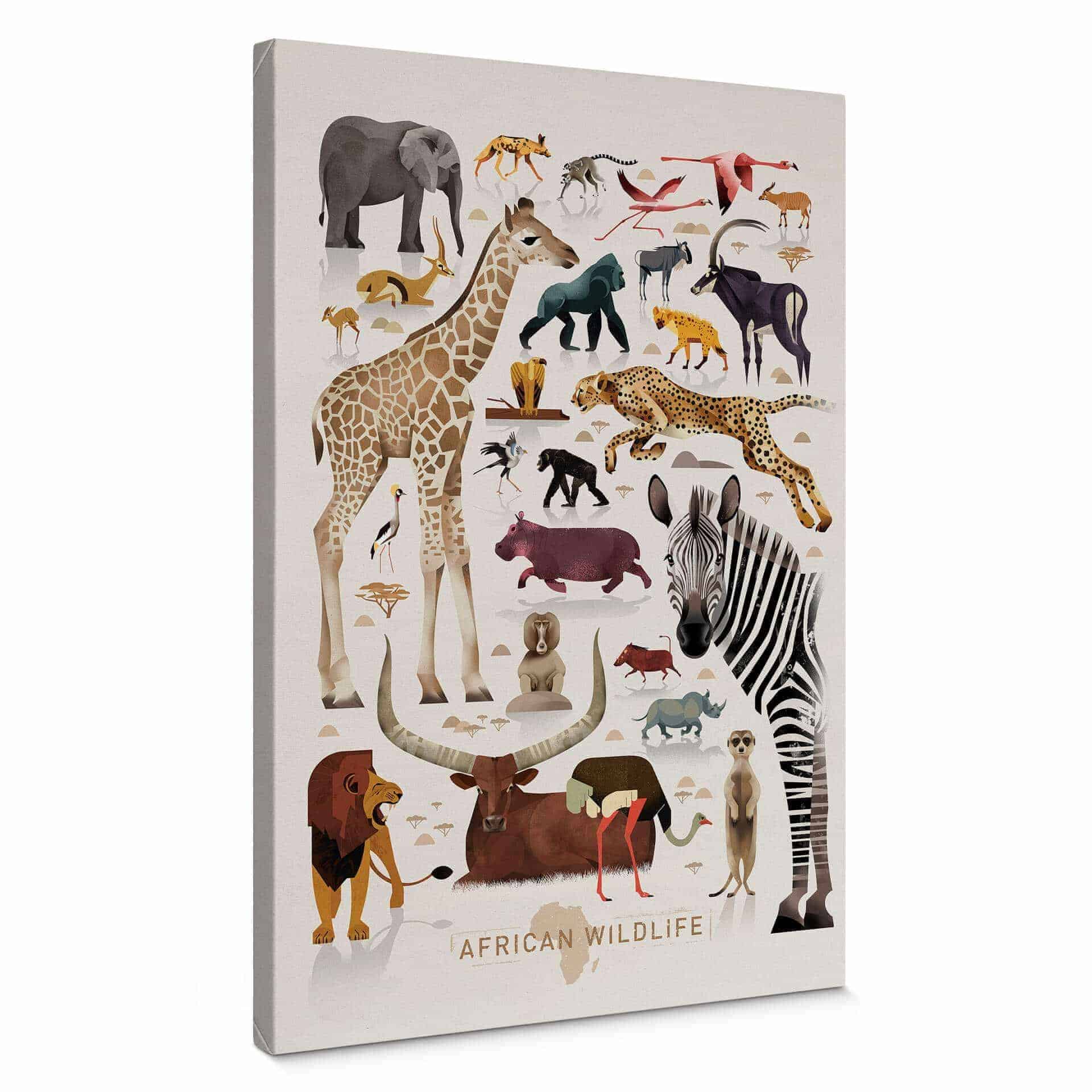 Stampa su tela Braun - Africa