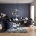 behang SCHÖNER-WOHNEN vliesbehang, structuurbehang blauw