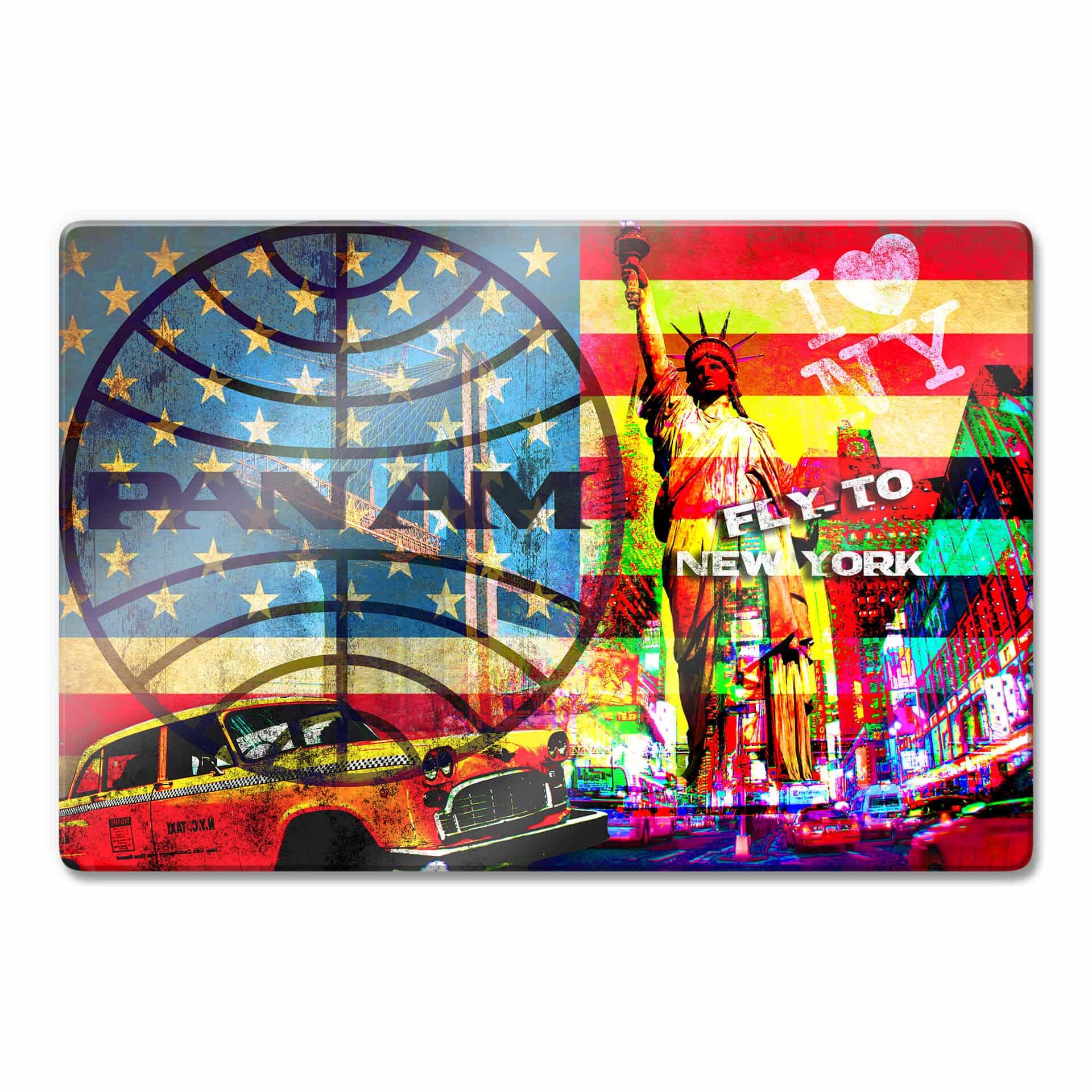 Glasbild PAN AM - New York