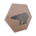 Esagoni in legno – Orso blu