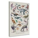 Stampa su tela Braun - Dinosauri